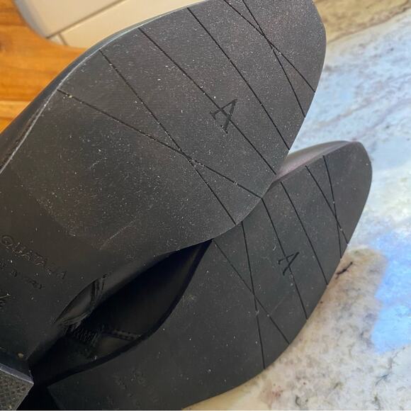 AQUATALIA $425 Fuoco Black Leather Italy Ankle Boot 7.5 EUC - Picture 14 of 16